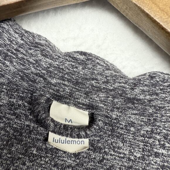 Lululemon Surge Warm Hoodie men's Medium Gray 1/4 Zip Pullover Running Training - Picture 6 of 11